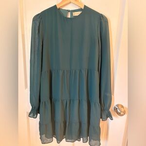 Altar'd State Teal Green Sleeveless Shift Dress